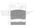 TOMEX Brakes Sada brzdovch destiek ‐ TMX TX 12-33