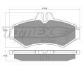 TOMEX Brakes Sada brzdovch destiek ‐ TMX TX 12-34