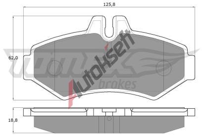 TOMEX Brakes Sada brzdovch destiek TMX TX 12-34, TX 12-34