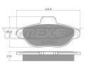 TOMEX Brakes Sada brzdovch destiek ‐ TMX TX 12-41