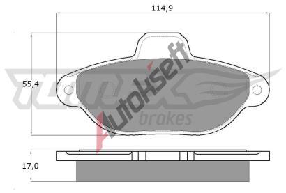 TOMEX Brakes Sada brzdovch destiek TMX TX 12-41, TX 12-41