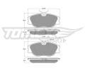 TOMEX Brakes Sada brzdovch destiek ‐ TMX TX 12-441