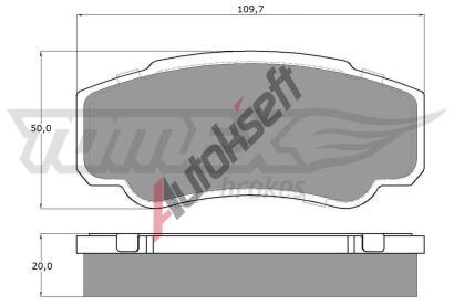 TOMEX Brakes Sada brzdovch destiek TMX TX 12-46, TX 12-46