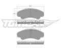 TOMEX Brakes Sada brzdovch destiek ‐ TMX TX 12-47