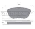 TOMEX Brakes Sada brzdovch destiek ‐ TMX TX 12-483