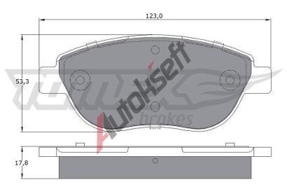 TOMEX Brakes Sada brzdovch destiek TMX TX 12-483, TX 12-483
