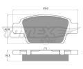 Sada brzdovch destiek TOMEX Brakes ‐ TMX TX 12-51
