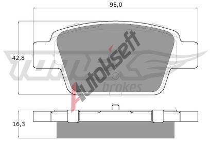 TOMEX Brakes Sada brzdovch destiek TMX TX 12-51, TX 12-51