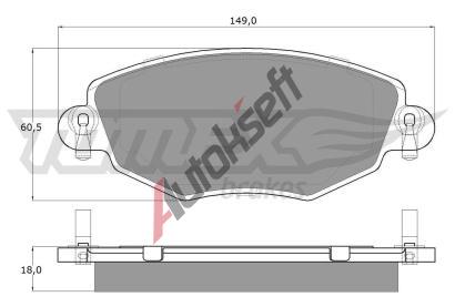 TOMEX Brakes Sada brzdovch destiek TMX TX 12-58, TX 12-58