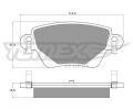 TOMEX Brakes Sada brzdovch destiek ‐ TMX TX 12-59