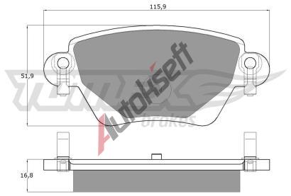 TOMEX Brakes Sada brzdovch destiek TMX TX 12-59, TX 12-59