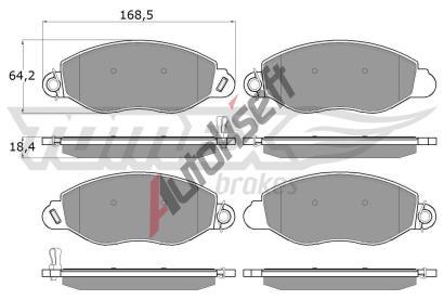TOMEX Brakes Sada brzdovch destiek TMX TX 12-61, TX 12-61
