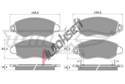 TOMEX Brakes Sada brzdovch destiek TMX TX 12-62, TX 12-62