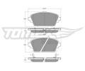TOMEX Brakes Sada brzdovch destiek ‐ TMX TX 12-63