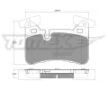 TOMEX Brakes Sada brzdovch destiek ‐ TMX TX 12-67