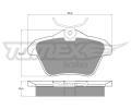 TOMEX Brakes Sada brzdovch destiek ‐ TMX TX 12-68