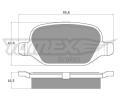 TOMEX Brakes Sada brzdovch destiek ‐ TMX TX 12-70