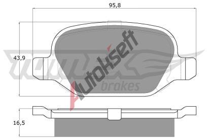 TOMEX Brakes Sada brzdovch destiek TMX TX 12-70, TX 12-70