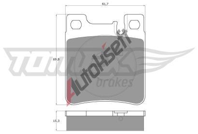 TOMEX Brakes Sada brzdovch destiek TMX TX 12-73, TX 12-73
