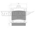 TOMEX Brakes Sada brzdovch destiek ‐ TMX TX 12-77