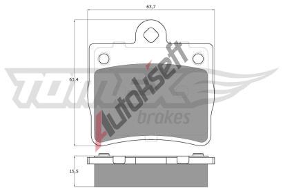TOMEX Brakes Sada brzdovch destiek TMX TX 12-77, TX 12-77