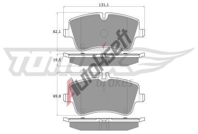TOMEX Brakes Sada brzdovch destiek TMX TX 12-78, TX 12-78