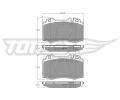 TOMEX Brakes Sada brzdovch destiek ‐ TMX TX 12-81