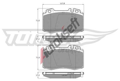 TOMEX Brakes Sada brzdovch destiek TMX TX 12-81, TX 12-81