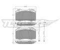 TOMEX Brakes Sada brzdovch destiek ‐ TMX TX 12-811