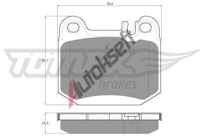 TOMEX Brakes Sada brzdovch destiek TMX TX 12-86, TX 12-86