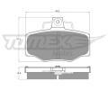 Sada brzdových destiček TOMEX Brakes ‐ TMX TX 12-93 Sada brzdových destiček TOMEX Brakes ‐ TMX TX 12-93