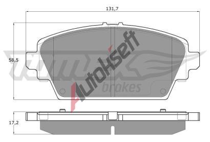 TOMEX Brakes Sada brzdov�ch desti�ek TMX TX 12-94, TX 12-94