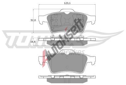 TOMEX Brakes Sada brzdovch destiek TMX TX 12-95, TX 12-95