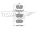TOMEX Brakes Sada brzdovch destiek ‐ TMX TX 13-00