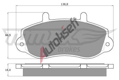 TOMEX Brakes Sada brzdovch destiek TMX TX 13-01, TX 13-01
