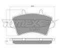 TOMEX Brakes Sada brzdovch destiek ‐ TMX TX 13-02