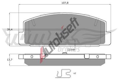 TOMEX Brakes Sada brzdovch destiek TMX TX 13-06, TX 13-06