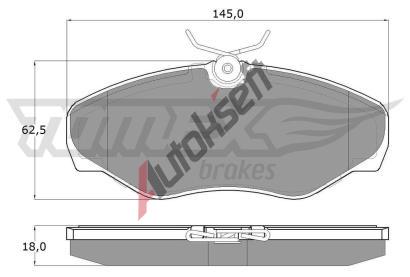 TOMEX Brakes Sada brzdovch destiek TMX TX 13-08, TX 13-08