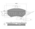 TOMEX Brakes Sada brzdovch destiek ‐ TMX TX 13-121
