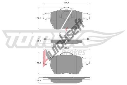 TOMEX Brakes Sada brzdovch destiek TMX TX 13-131, TX 13-131