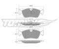 TOMEX Brakes Sada brzdovch destiek ‐ TMX TX 13-16