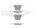 TOMEX Brakes Sada brzdovch destiek ‐ TMX TX 13-19