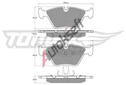 TOMEX Brakes Sada brzdovch destiek TMX TX 13-20, TX 13-20