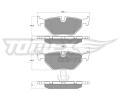 TOMEX Brakes Sada brzdovch destiek ‐ TMX TX 13-21