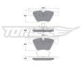 TOMEX Brakes Sada brzdovch destiek ‐ TMX TX 13-25