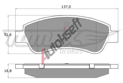 TOMEX Brakes Sada brzdovch destiek TMX TX 13-27, TX 13-27
