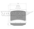 TOMEX Brakes Sada brzdovch destiek ‐ TMX TX 13-33
