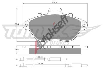TOMEX Brakes Sada brzdovch destiek TMX TX 13-45, TX 13-45