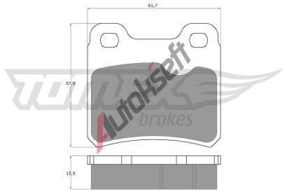TOMEX Brakes Sada brzdovch destiek TMX TX 13-49, TX 13-49