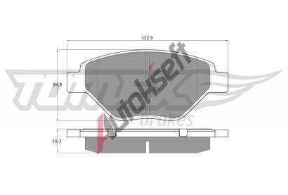 TOMEX Brakes Sada brzdovch destiek TMX TX 13-53, TX 13-53